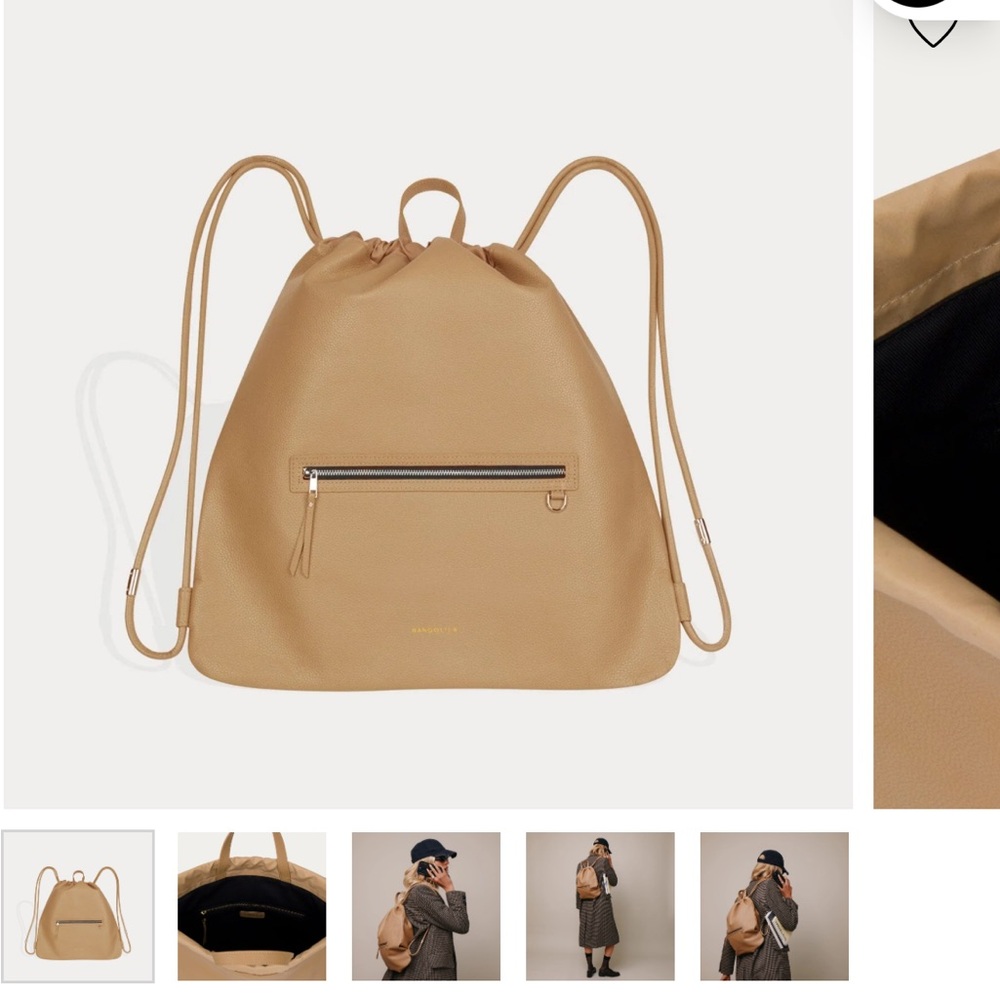 Bandolier Leather Drawstring Backpack - Picture 2 of 11